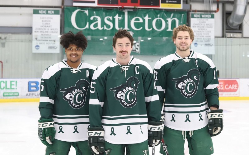 Castleton Men's Hockey Hosts Breaking the Ice on Mental Health Game