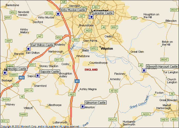 Earl Shilton Castle Gilmorton Motte Hinckley Castle Kibworth Harcourt