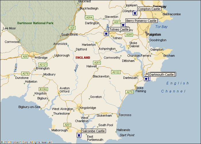 Berry Pomeroy Castle Compton Castle Dartmouth Castle Kingswear Castle
