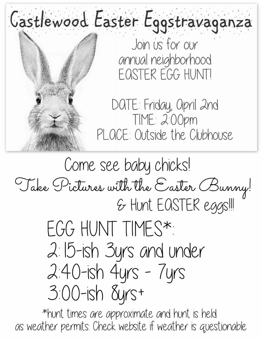Easter Eggstravaganza Castlewood Homeowners Association