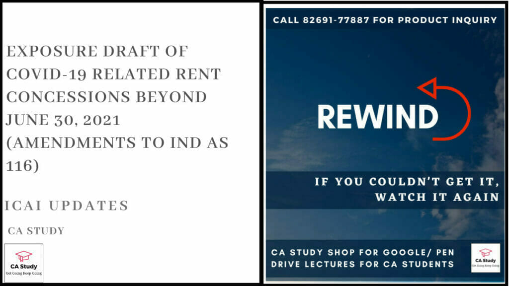 Exposure Draft of COVID19 Related Rent Concessions beyond June 30