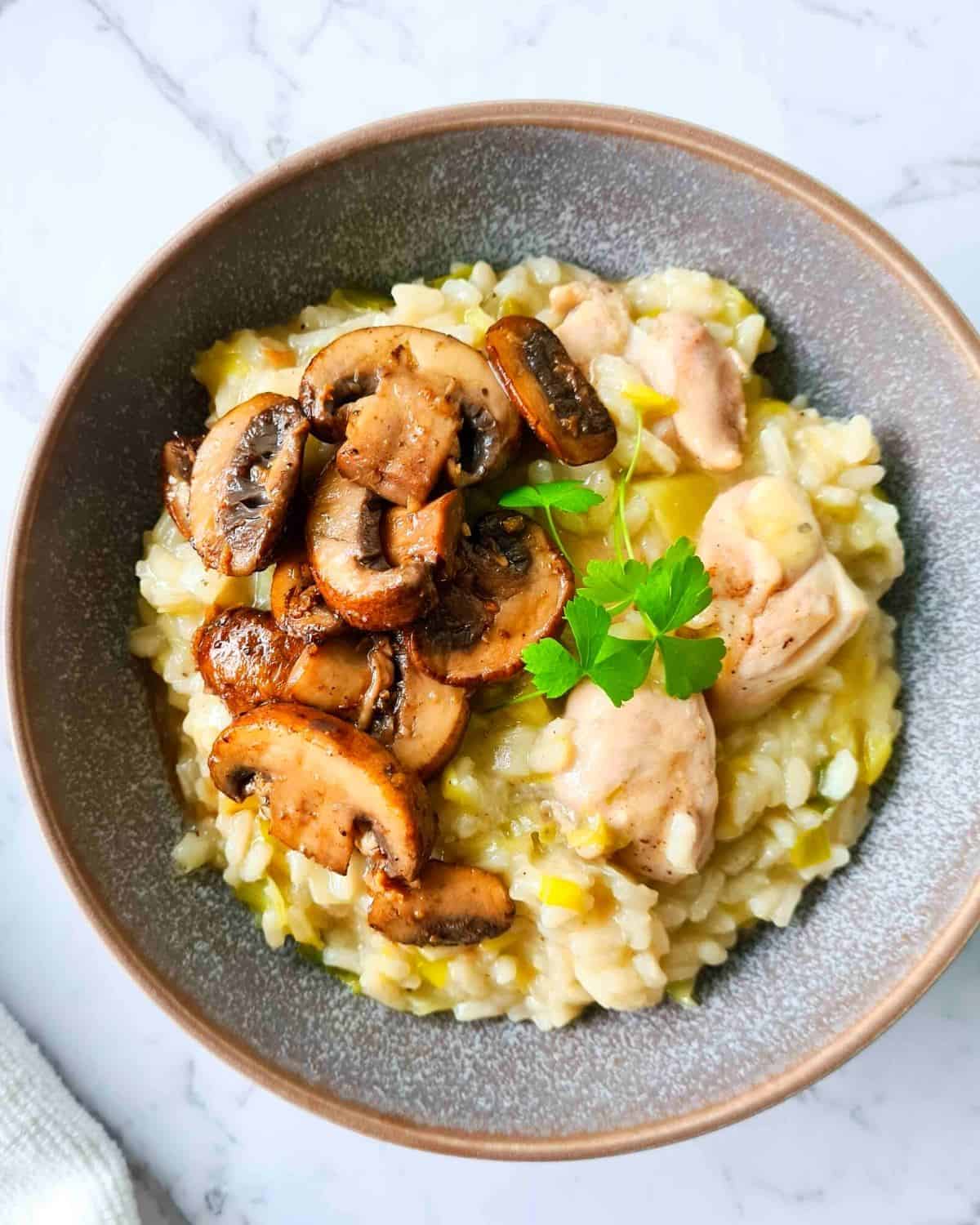 Chicken and Leek Risotto Casually Peckish
