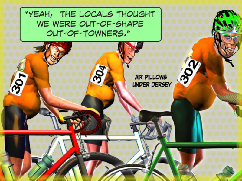 Cat 3 Cycling Comic Ken Benusis