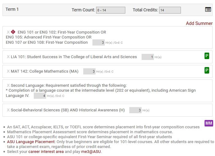 Career and Major Integration Academic Catalog