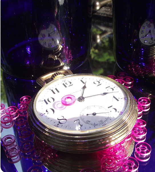 Item RB23074, 0.0488 and 0.0492 Inch (in) Diameter Sapphire Endstone Fitting On Bird Precision