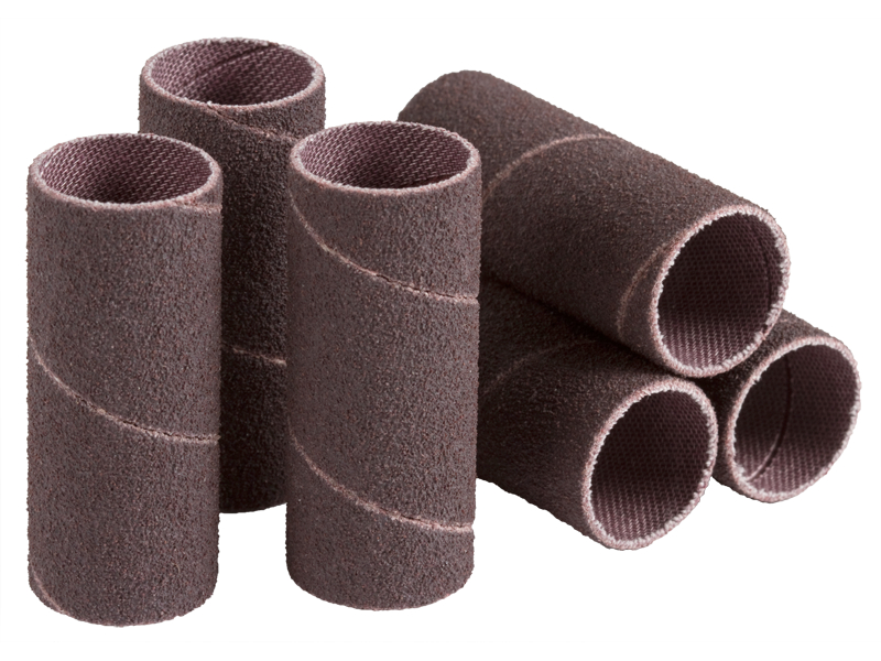 Item SS008012080A6, Spiral Coated Abrasive Sanding Sleeves Multi