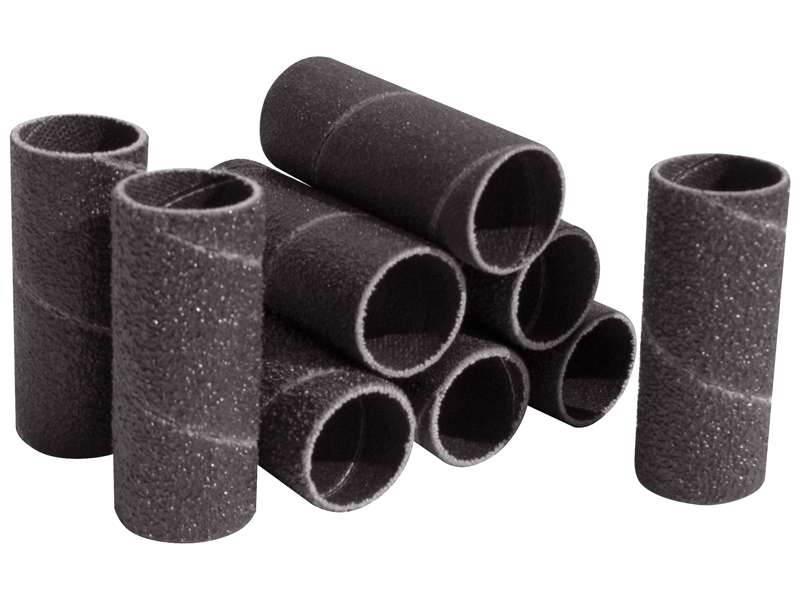 Item SS0080129PK, Spiral Coated Abrasive Sanding Sleeves Multi