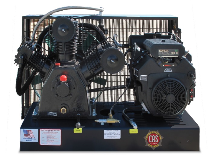 Item C260DEC38E, 24HP Diesel Engine Air Compressor Elite On