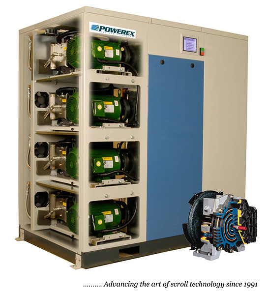 Item SEQ2007HP, 20HP High Pressure Oilless Scroll Air Compressor with