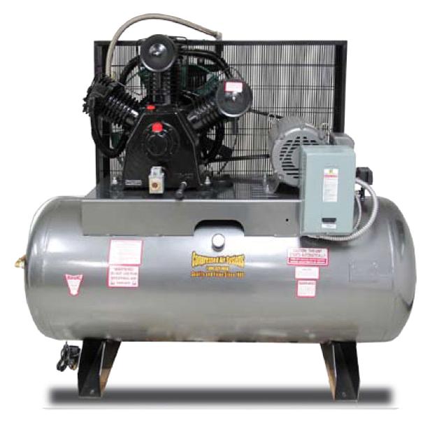 Item B153H128E, CAS 15hp Reciprocating Compressor ELITE (Horizontal