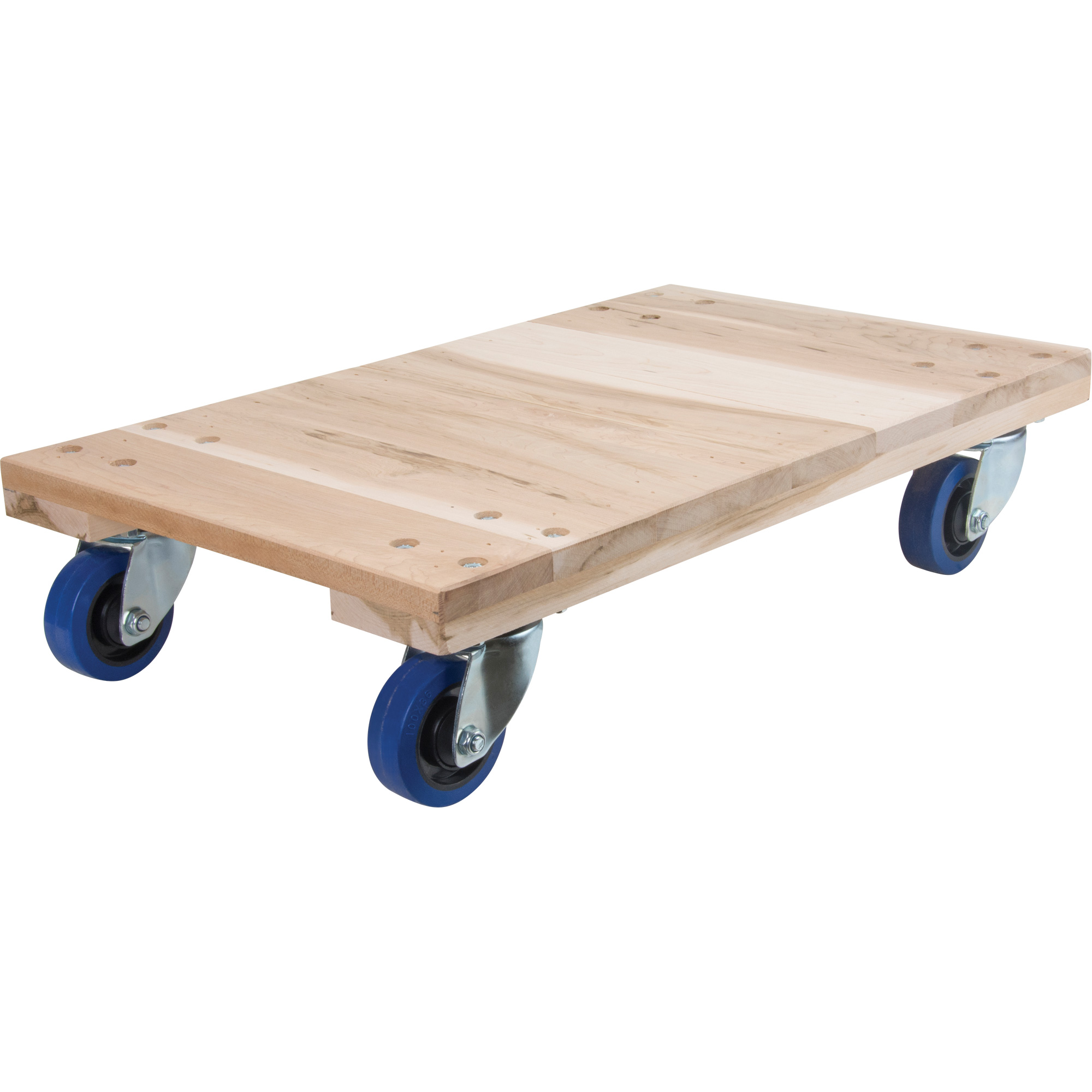 Kleton HeavyDuty Solid Wood Dollies, Rubber Wheels, 1400 lbs. Capacity