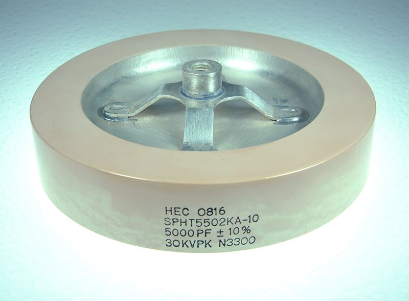 SPHT 155 mm Diameter Power Disk Ceramic Capacitors On High Energy Corp.