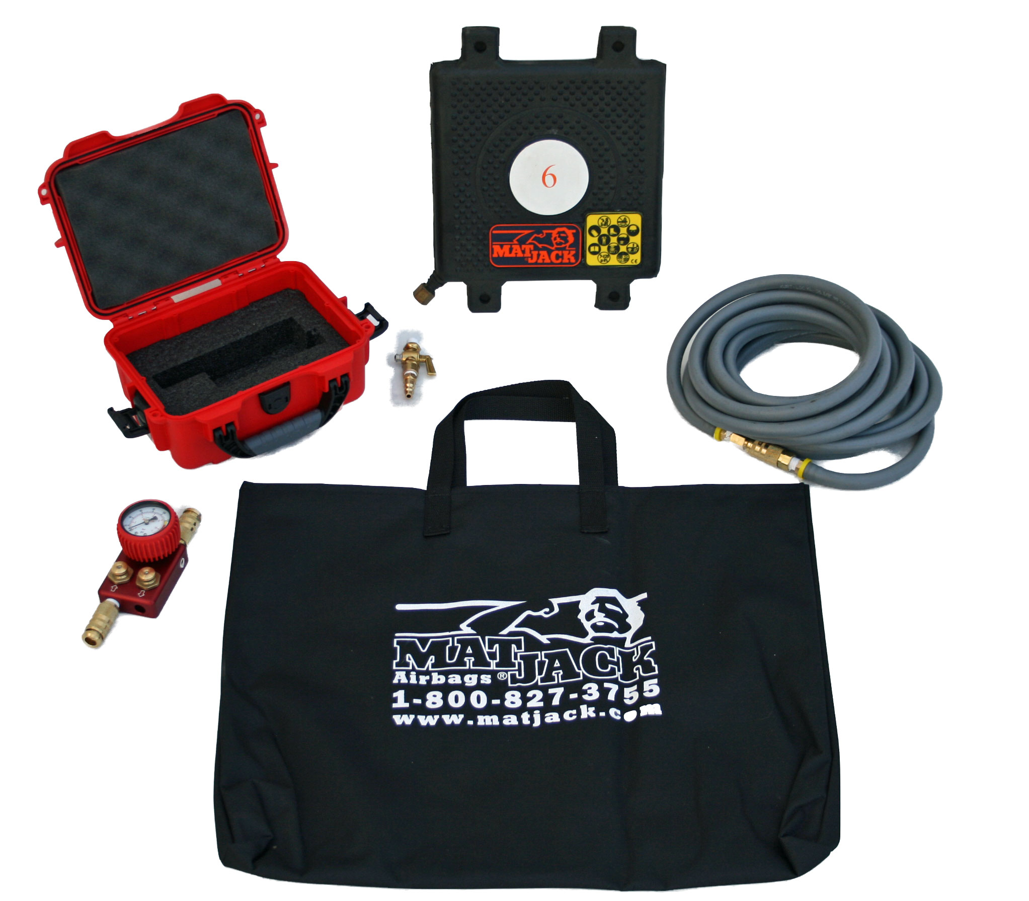 6 Ton Steel or Aramid Matjack High Pressure Air Lifting Bag On Matjack