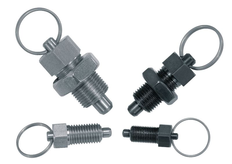 Indexing Plunger W/Pull Ring Locking Pin Hardened