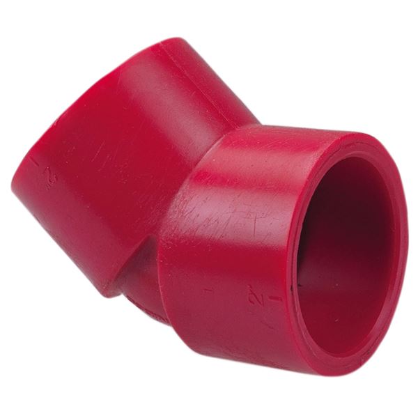 6506 Socket 45° Elbow S x S Kynar® Red PVDF Schedule 80 On NIBCO