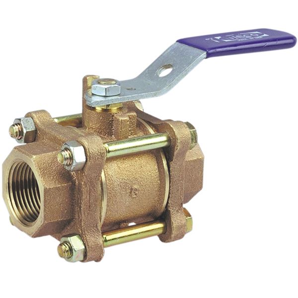T590Y66 ThreePiece Bronze Ball Valve Conventional Port