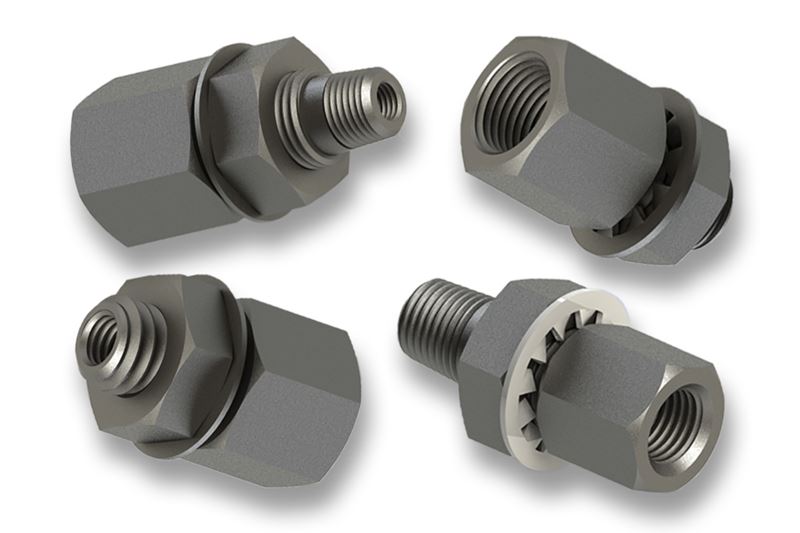 Miniature Stainless Steel Fittings Bulkhead Fittings, 1032 UNF, NPT