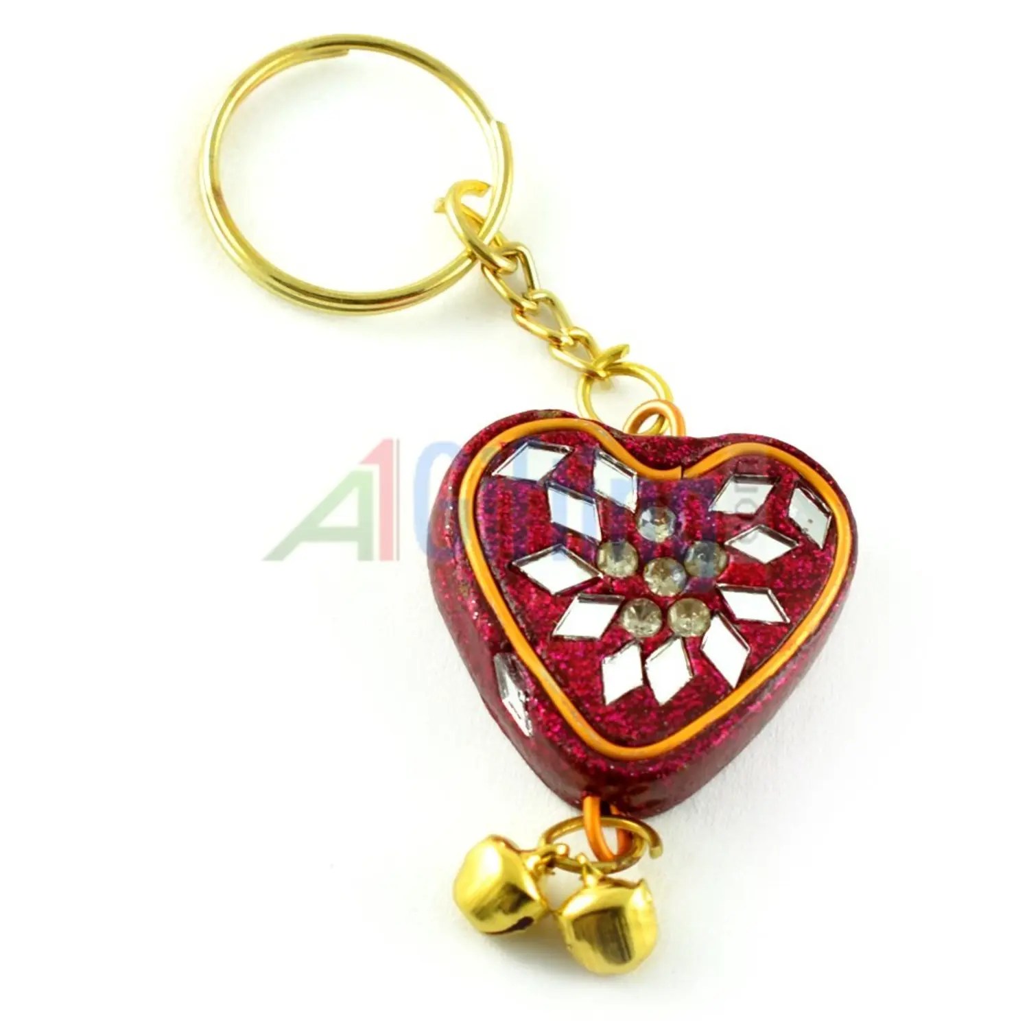 Buy or send Lacquer Handicraft Key Chain in Heart Shape Online