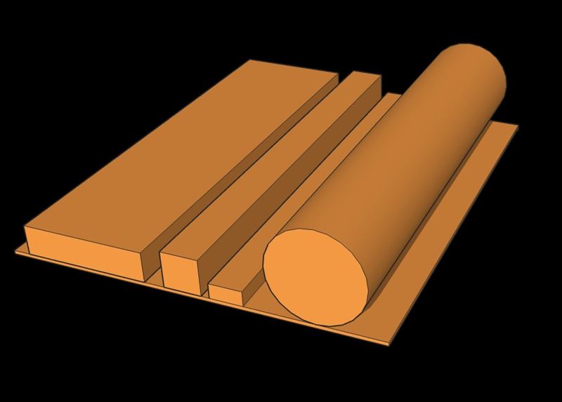 Alloy 110 Electrolytic Tough Pitch (ETP) Copper Rectangular Bars On