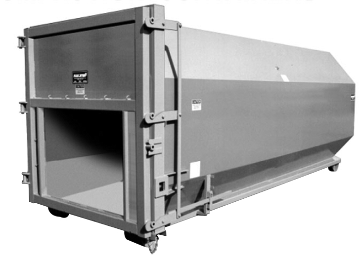 16 to 43 Cubic Yard (yd³) Rolloff Octagon Compaction Containers On The