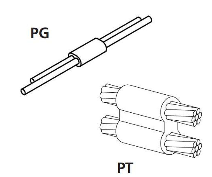 Item # PTC-2G2G, Parallel Horizontal Connection Molds - PG/PT On United