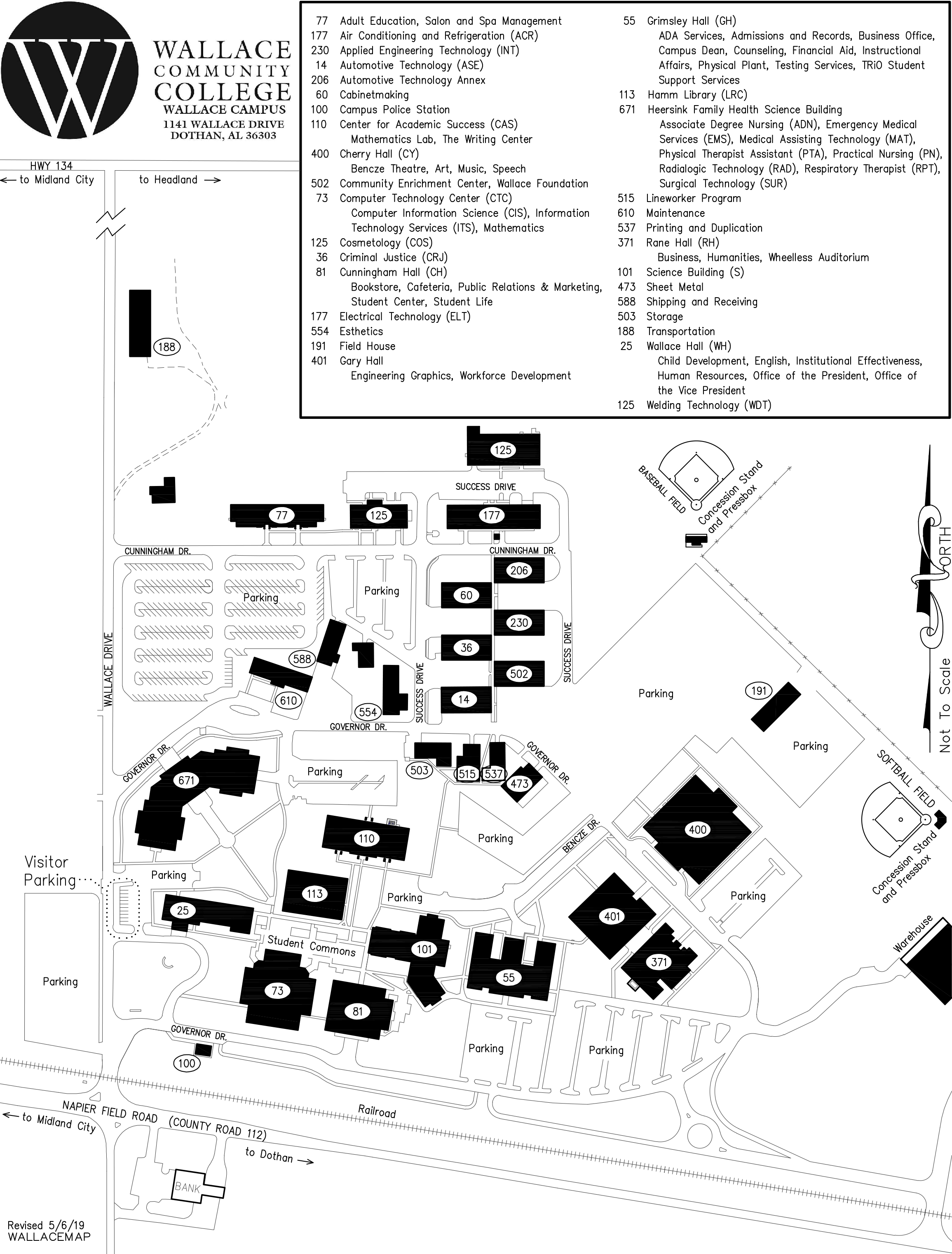 Baldwin Wallace Campus Map Wallace Campus Map Wallace Community College