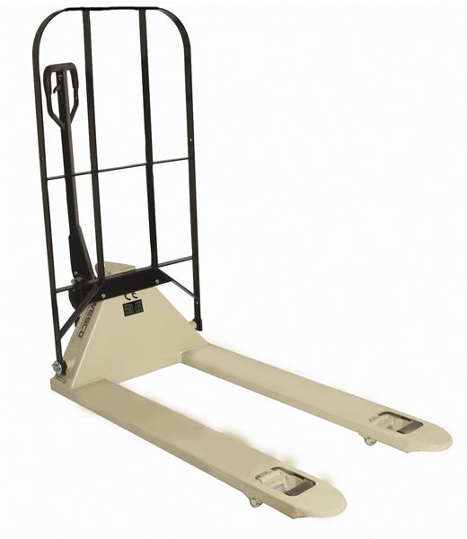 Pallet Trucks Manual & Powered, Pallet Jack Chock, Backrest Guards On