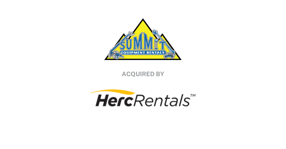 Catalyst advises Summit on its sale to Herc Rentals Catalyst Strategic Advisors