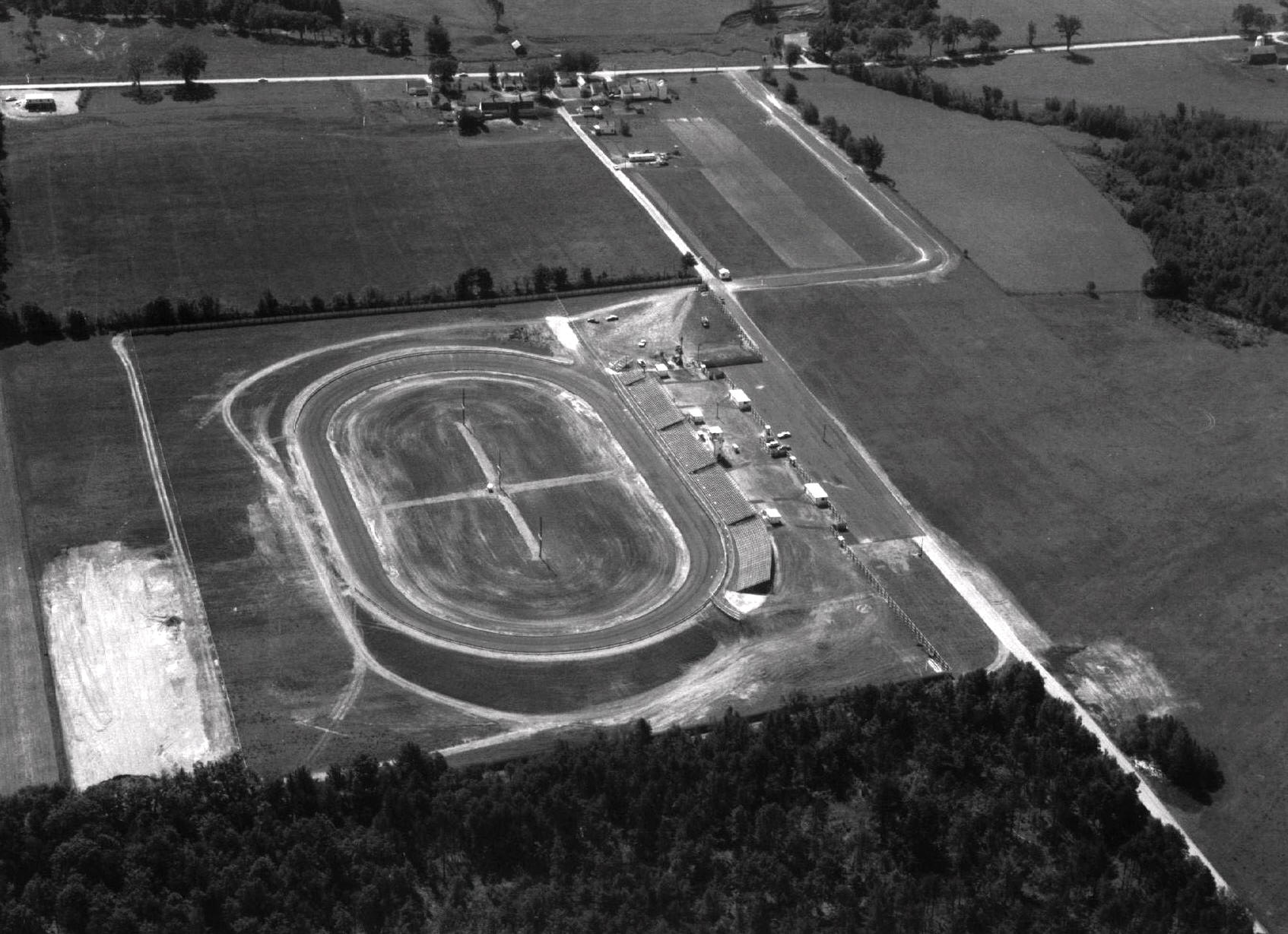AERIAL VIEWS OF DEAD RACE TRACKS