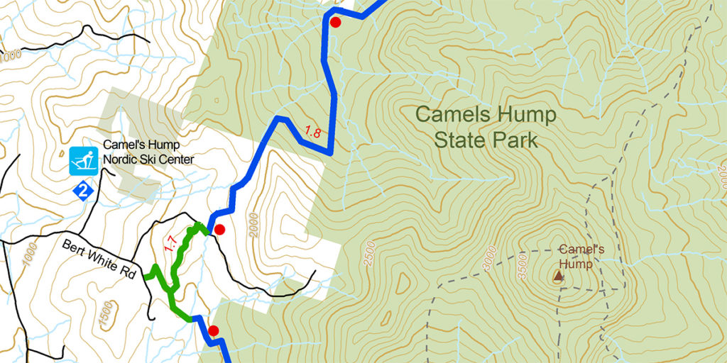 Section 20 Camel’s Hump Road to Duxbury Road Catamount Trail Association