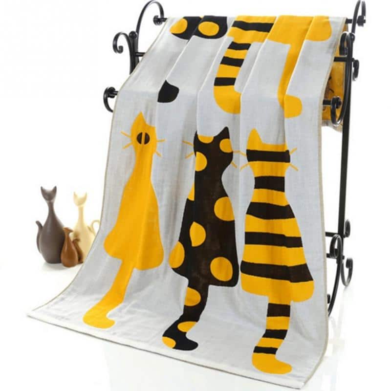 Large Cat Bath Towel