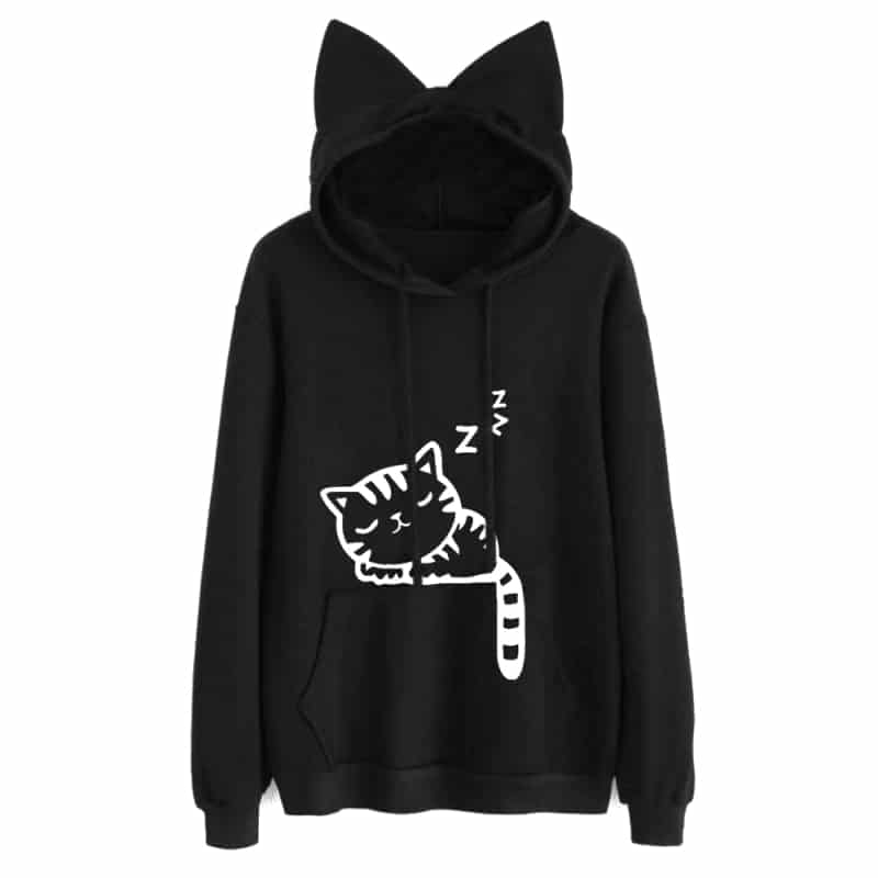 Cute Cat Hoodie With Ears Catastic