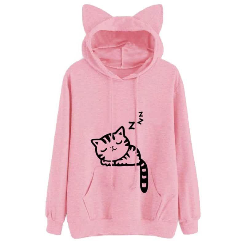 Cute Cat Hoodie With Ears Catastic