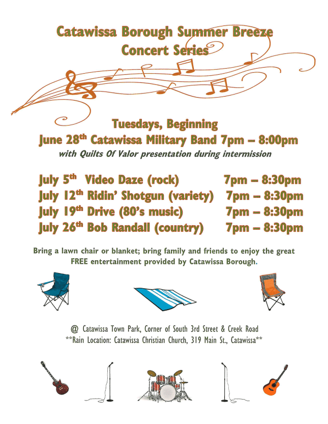 News & Events Catawissa Borough, Pennsylvania Established 1774