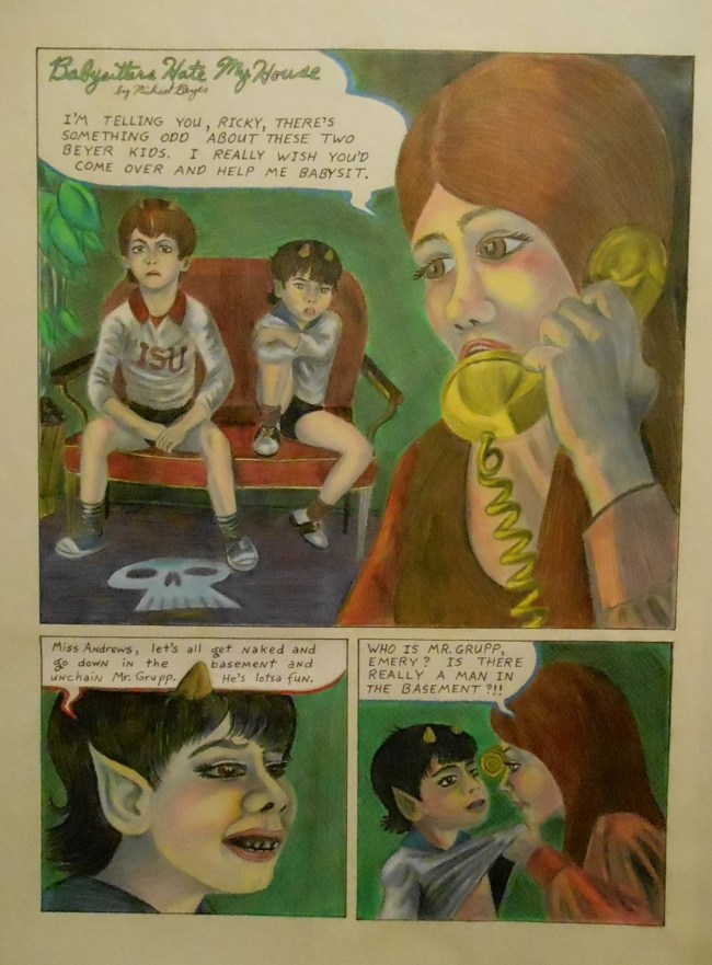 Why Babysitters Hate My House (A Surrealist Comic that’s only slightly