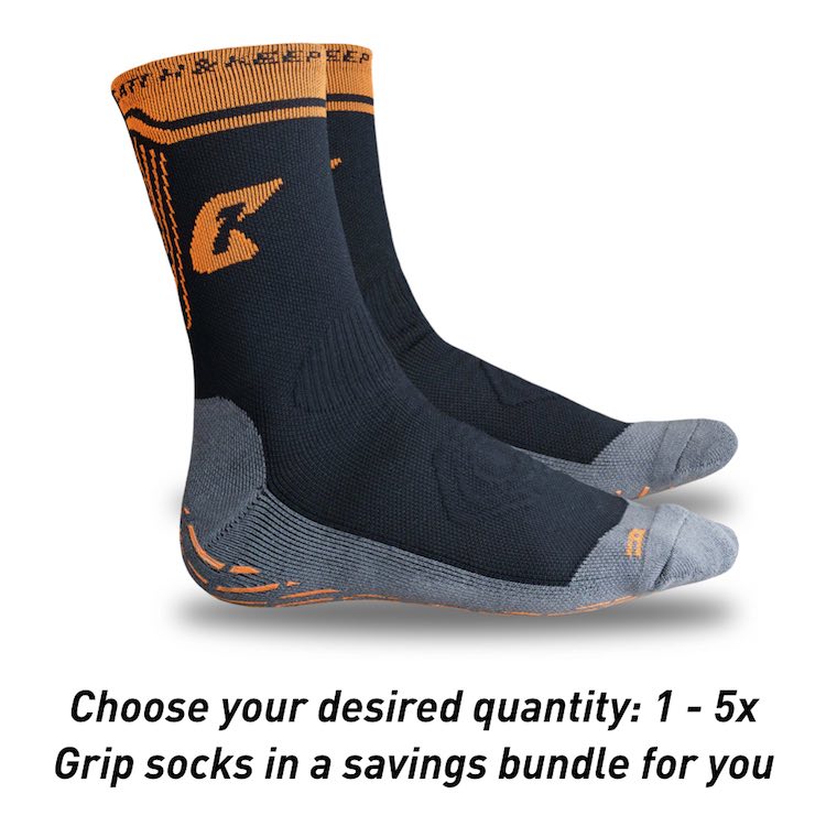 Grip Sock Bundle Black I Best Grip Socks for Keeper I Catch and Keep