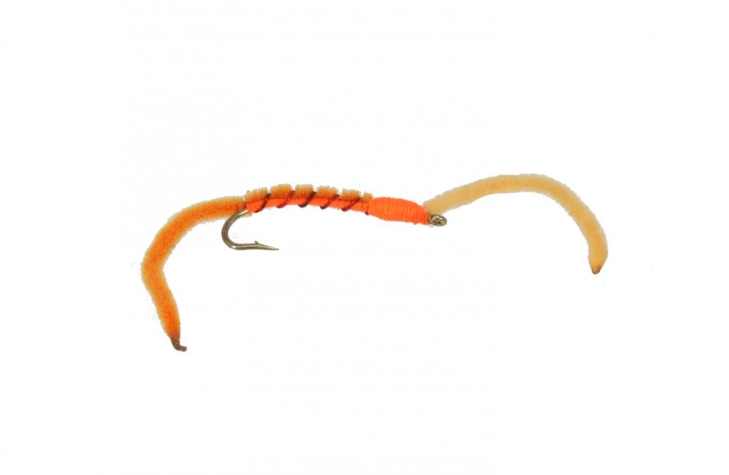 two_tone_san_juan_worm_orange Catch Fly Fishing