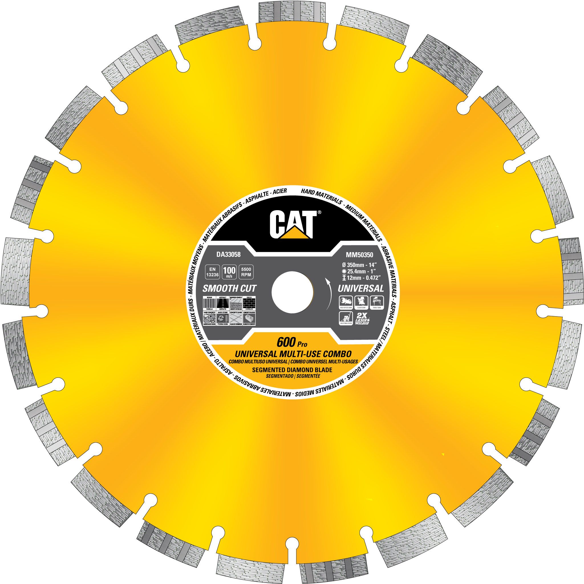 MM50 Segmented Rim Diamond Blade Cat Diamond Tools