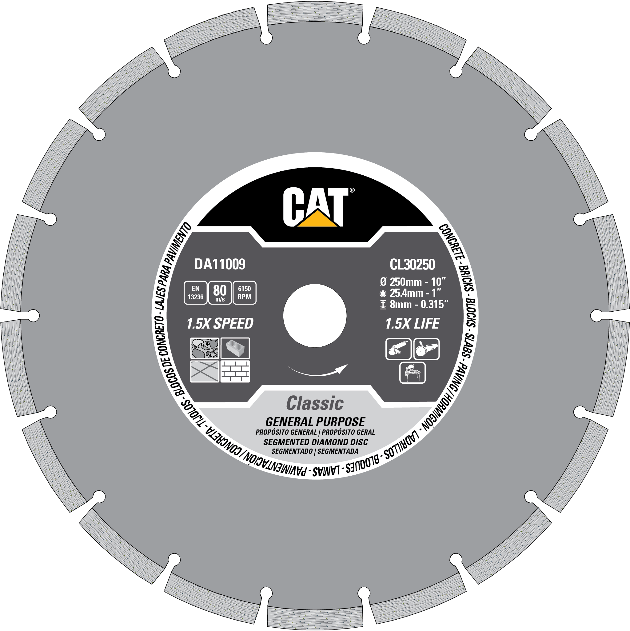 CL30 Segmented Rim Diamond Blade Cat Diamond Tools Cat Diamond Tools