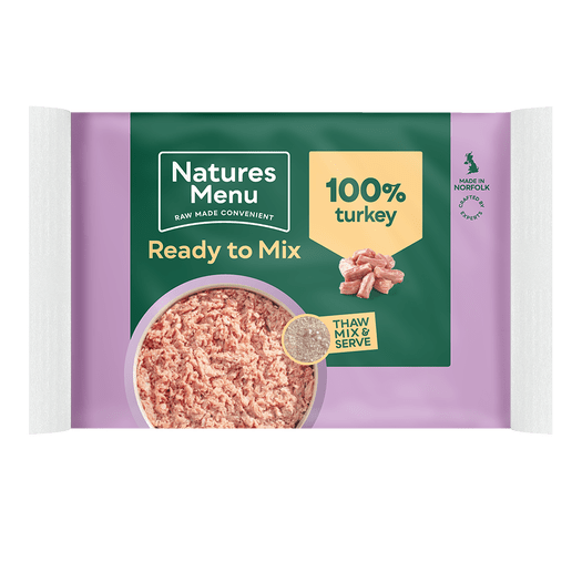 Natures Menu Frozen Block Turkey Mince 400g CatDog Ltd
