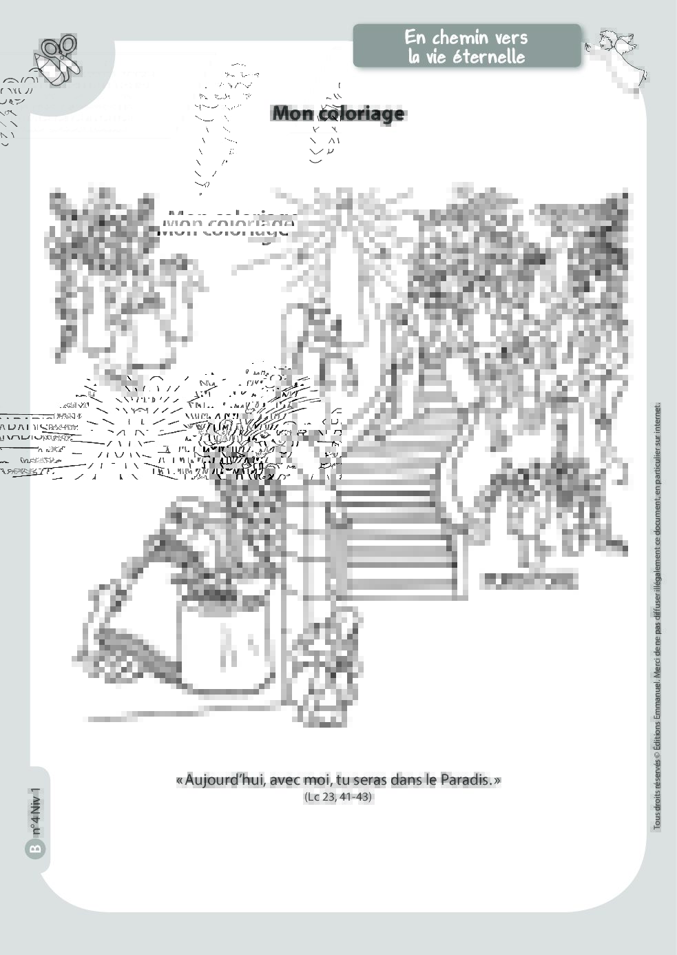 Mon coloriage Catéchisme Emmanuel Mon coloriage Catéchisme Emmanuel