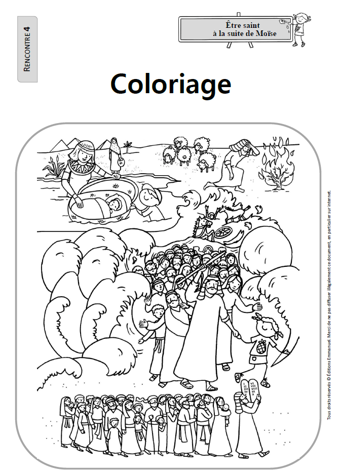 Coloriage Catéchisme Emmanuel