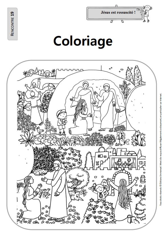 Coloriage Catéchisme Emmanuel