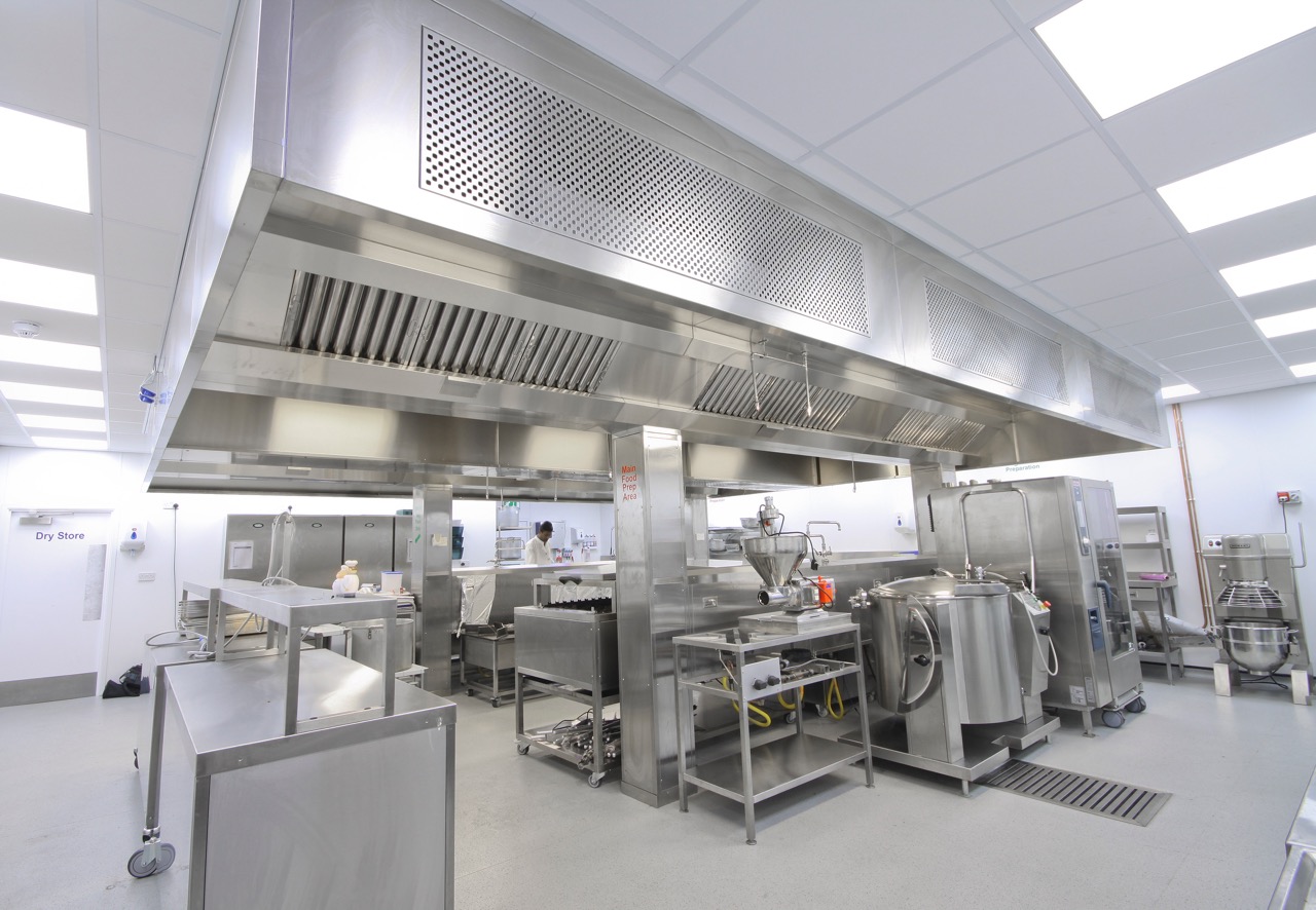 Bespoke kitchen extract systems made to order Catercall Ltd