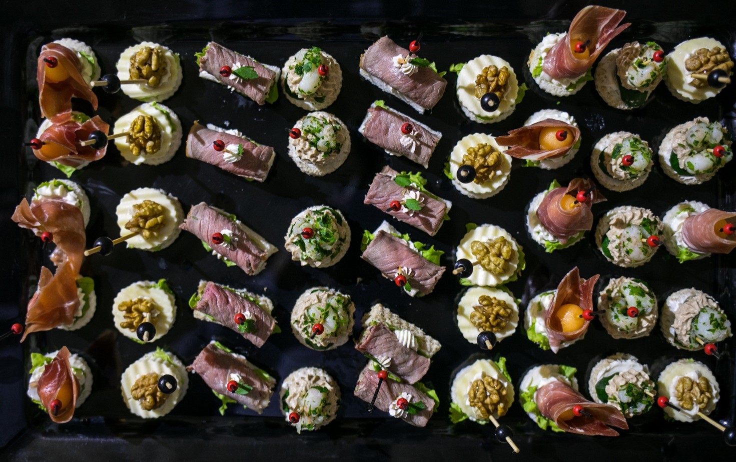 The Best Canape Menu for a Seaside Cocktail Reception Catering Modri Pjat