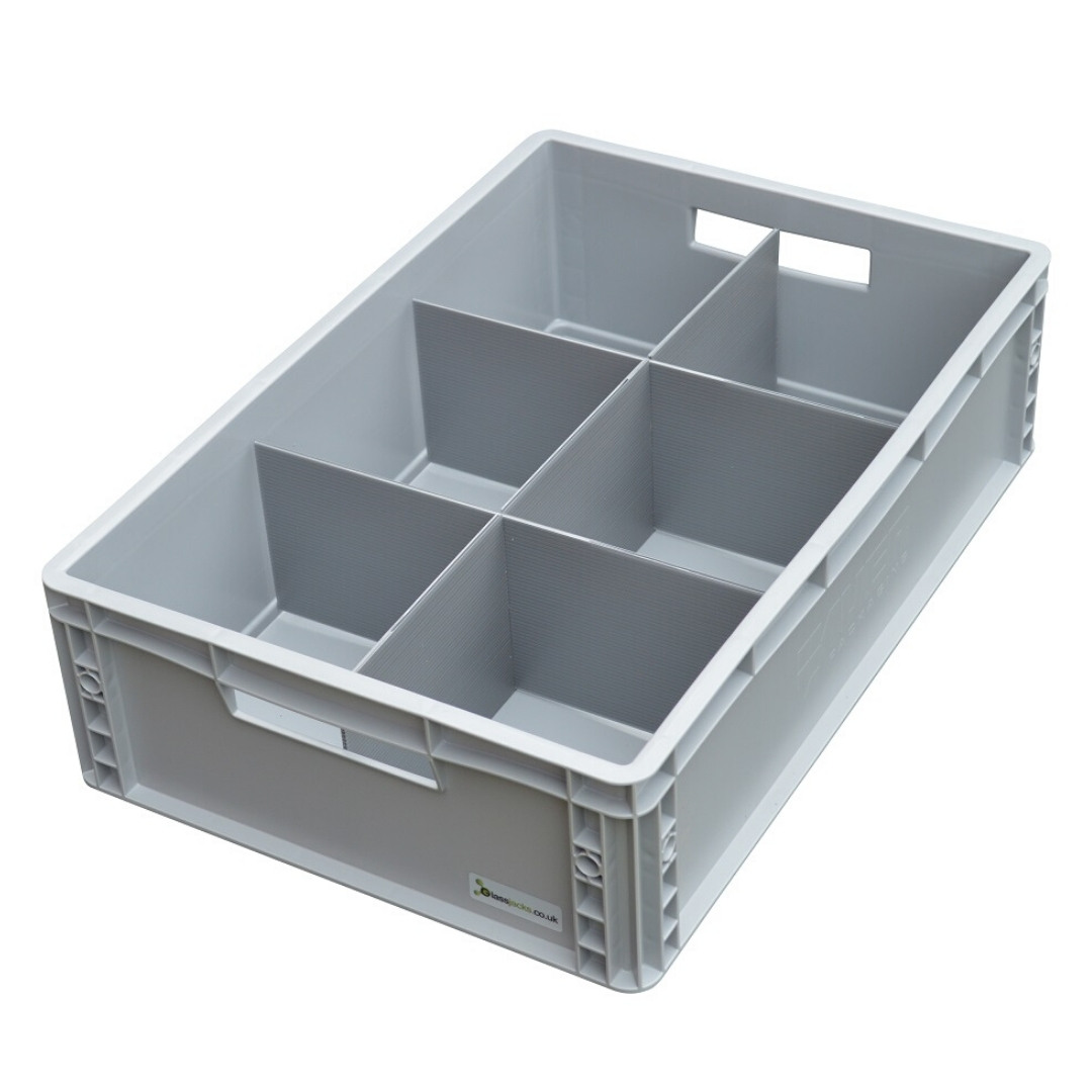 Glass Storage Container Solid Crate for Glasses Catering Products Direct