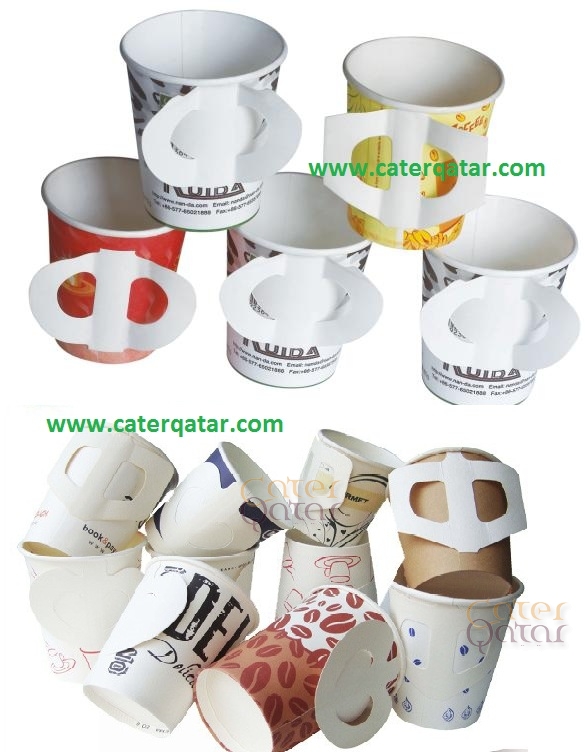 Paper cups with handle 7oz Cater Qatar