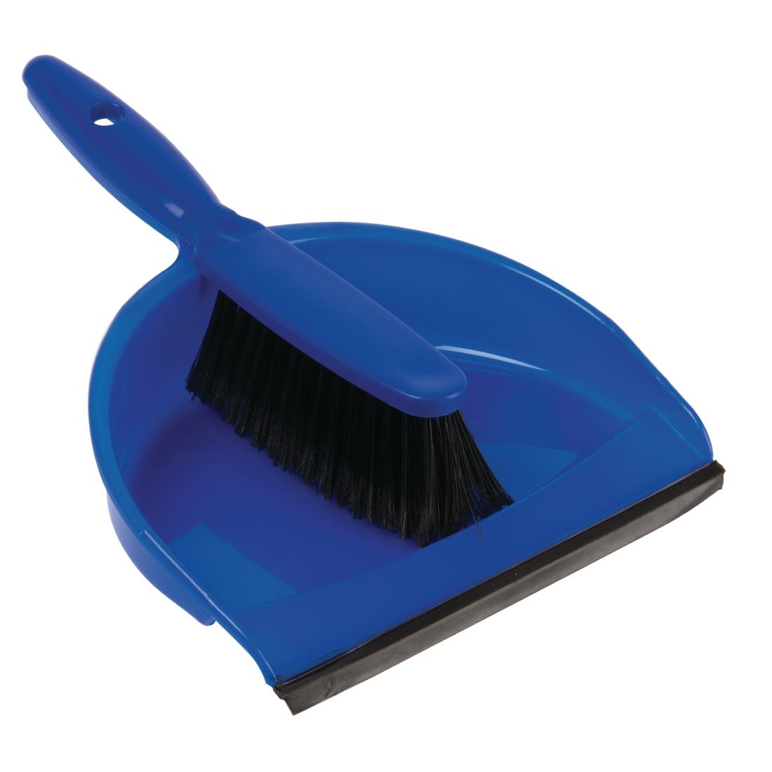 Jantex Soft Dustpan and Brush Set Blue (CC932) CaterSpeed