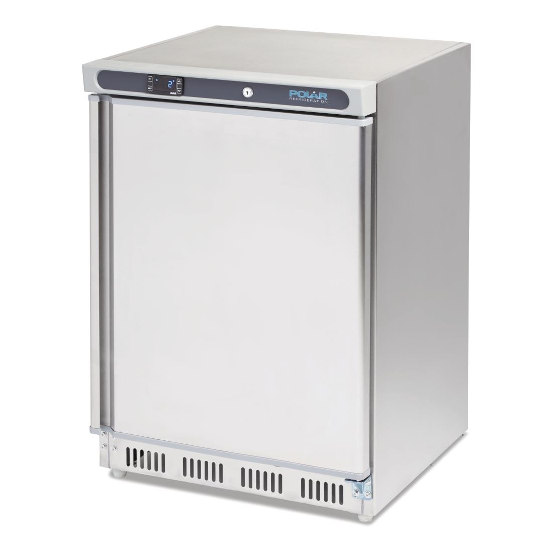 Polar CSeries Stainless Steel Under Counter Fridge 150Ltr (CD080