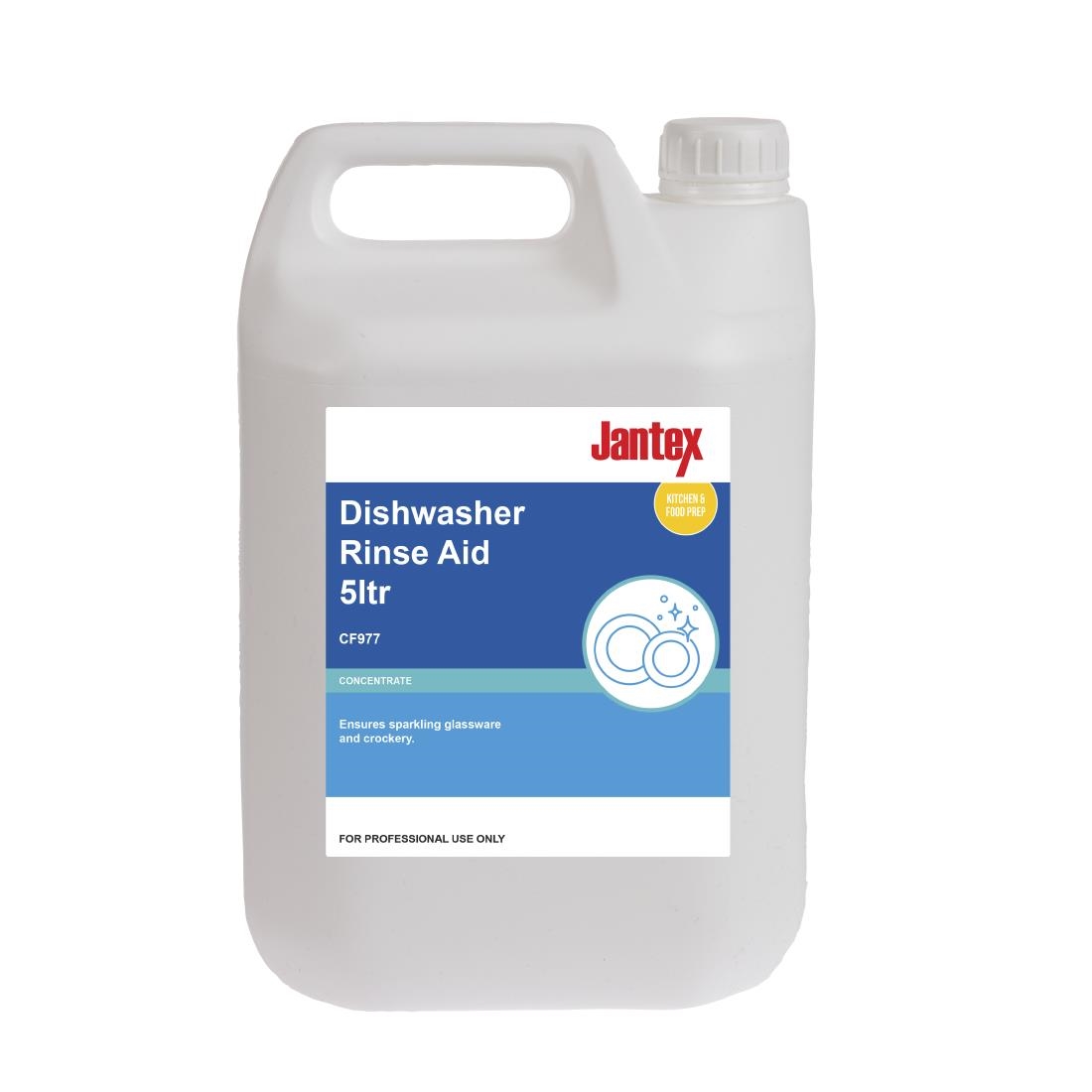 Jantex Dishwasher Rinse Aid Concentrate 5Ltr (CF977) CaterSpeed